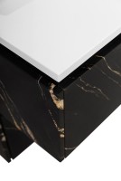 Тумба с раковиной Cezares Slider 100 подвесная, 1 ящик, черный фьюжн