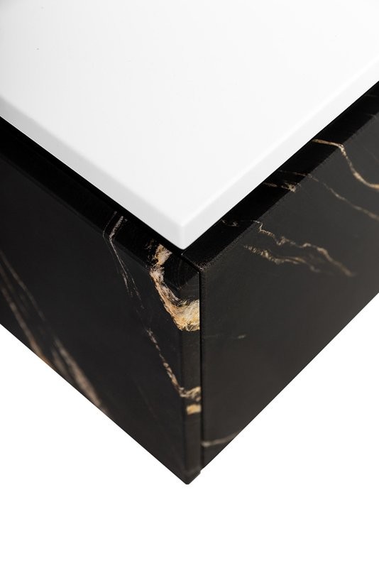 Тумба с раковиной Cezares Slider 100 подвесная, 1 ящик, черный фьюжн