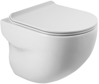 Унитаз подвесной BelBagno Onda BB066CHR безободковый, крышка BB901SC с микролифтом