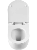 Унитаз подвесной BelBagno Onda BB066CHR безободковый, крышка BB901SC с микролифтом