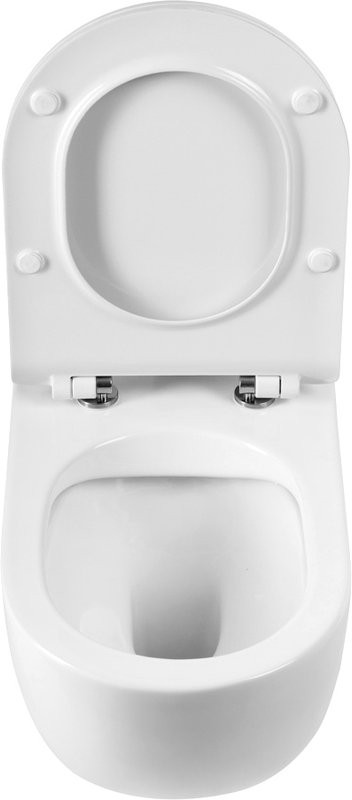 Унитаз подвесной BelBagno Onda BB066CHR безободковый, крышка BB901SC с микролифтом