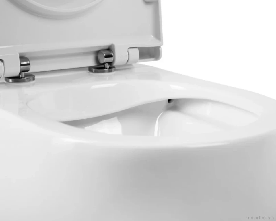 Унитаз подвесной BelBagno Onda BB066CHR безободковый, крышка BB901SC с микролифтом