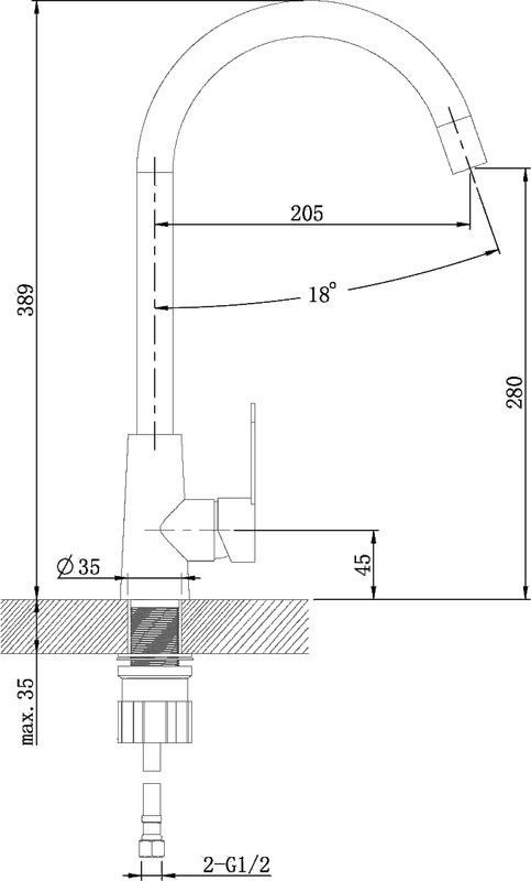 Смеситель для кухни Agger Splendid Splendid A0900133