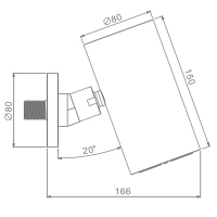 Верхний душ Raglo R452.07, хром