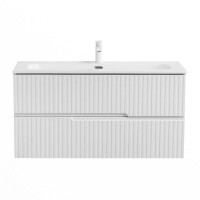 Мебель для ванной комнаты Cezares Duet 100 ясень белый софт, раковина Cezares CZR-8073-100