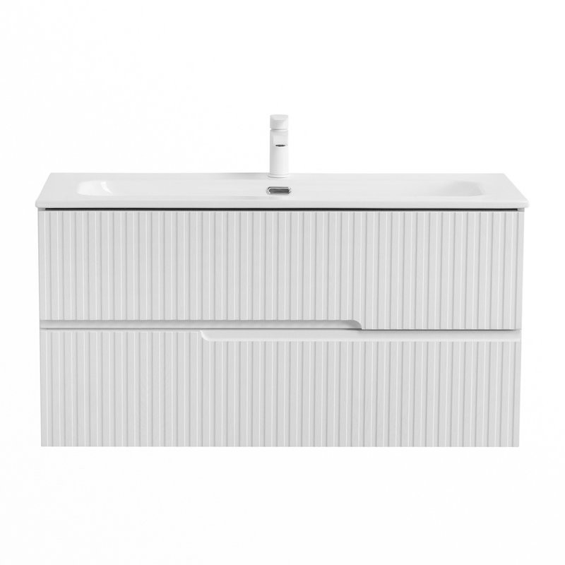 Мебель для ванной комнаты Cezares Duet 100 ясень белый софт, раковина Cezares CZR-8073-100