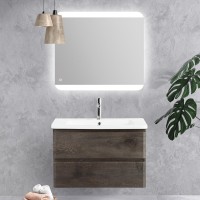 Тумба под раковину BelBagno Albano-Cer 80 подвесная, robere nature grigio