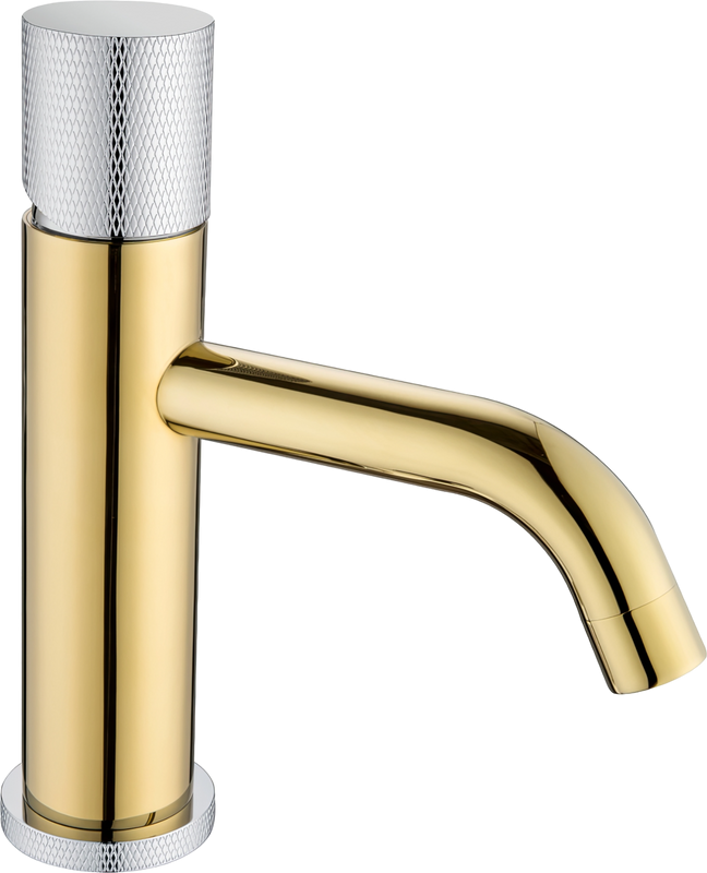 Смеситель для раковины Boheme Stick 121-GCR.2 gold touch chrome