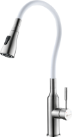 Смеситель для кухни Lemark Expert LM5082S-White с гибким изливом