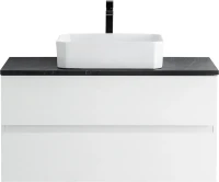 Тумба с раковиной Cezares Molveno 46 100 bianco ghiaccio, со столешницей