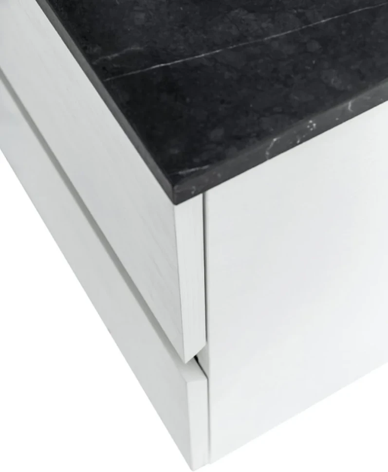 Тумба с раковиной Cezares Molveno 46 100 bianco ghiaccio, со столешницей
