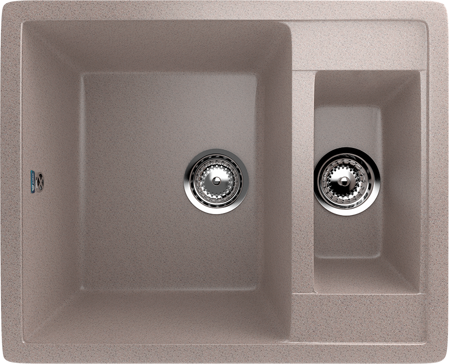 Мойка кухонная Ulgran U-106 302 песочная + дозатор U-02 песочный