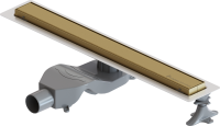 Душевой трап (лоток) Boheme Premium Linear 60 см, матовое золото