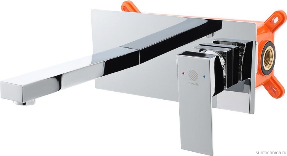 Смеситель для раковины Orange Lutz M04-722cr С ВНУТРЕННЕЙ ЧАСТЬЮ  хром