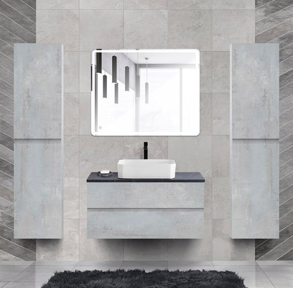 Мебель для ванной комнаты Cezares Molveno 46 100 beton, со столешницей