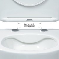 Унитаз подвесной Berges Ventas Rimless 082135 с микролифтом, белый