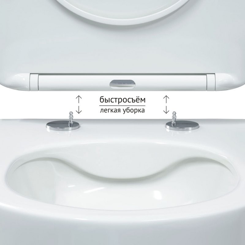 Унитаз подвесной Berges Ventas Rimless 082135 с микролифтом, белый