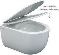Унитаз подвесной Berges Ventas Rimless 082135 с микролифтом, белый