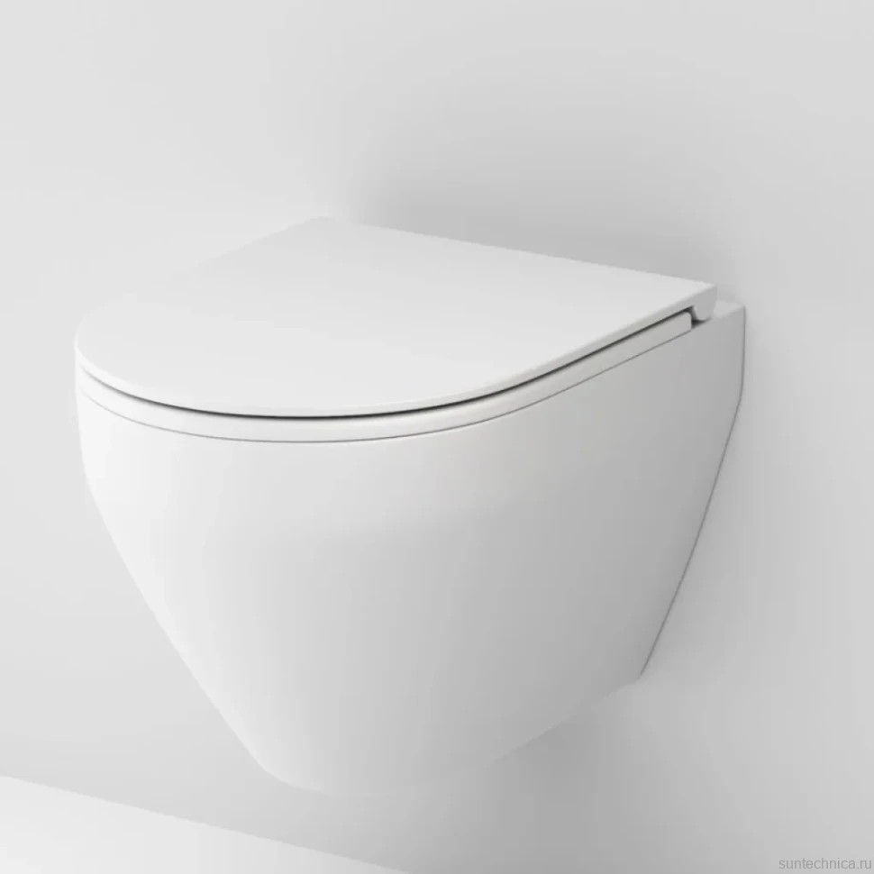 Унитаз подвесной AM.PM Spirit V2.0 FlashClean с микролифтом, белый матовый