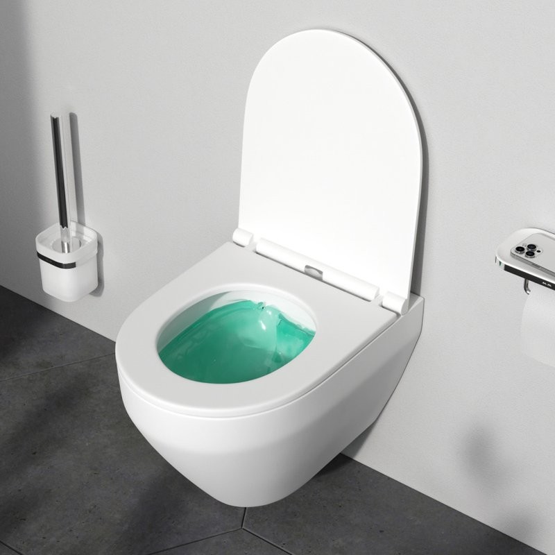 Унитаз подвесной AM.PM Spirit V2.0 FlashClean с микролифтом, белый матовый