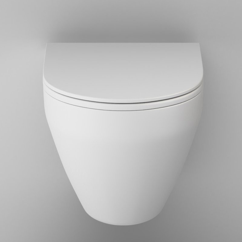 Унитаз подвесной AM.PM Spirit V2.0 FlashClean с микролифтом, белый матовый