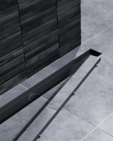 Душевой трап (лоток) Timo Drain Systems DS230206/03 600 двусторонняя панель plate под плитку, черный