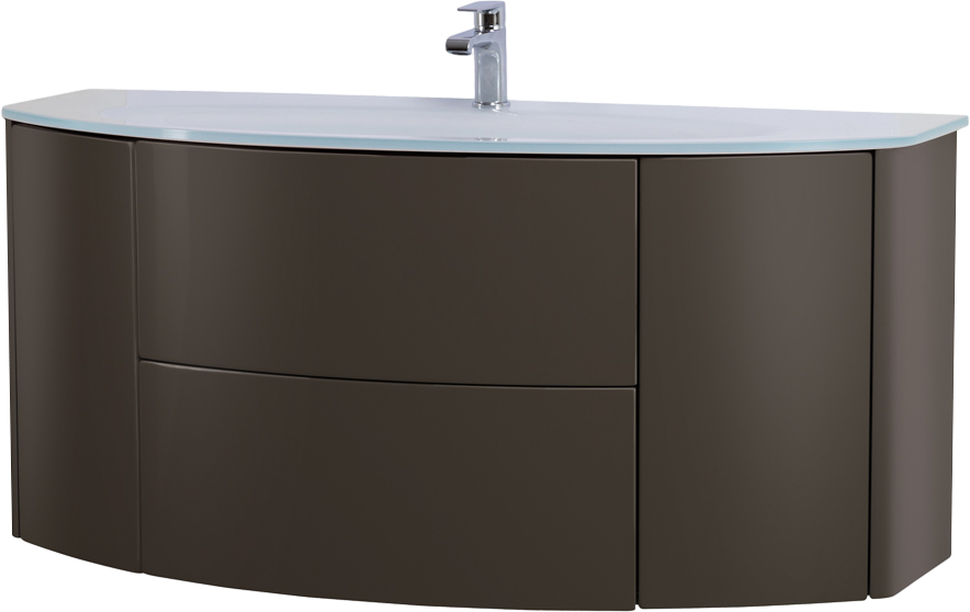 Тумба с раковиной Cezares Eden 120 grigio talpa opaco, раковина 82368