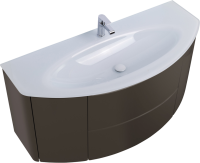 Тумба с раковиной Cezares Eden 120 grigio talpa opaco, раковина 82368