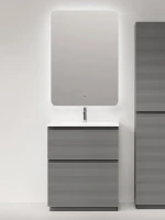 Мебель для ванной комнаты Sancos Folk Floor 70 напольная, ergraut soft, раковина CN7031