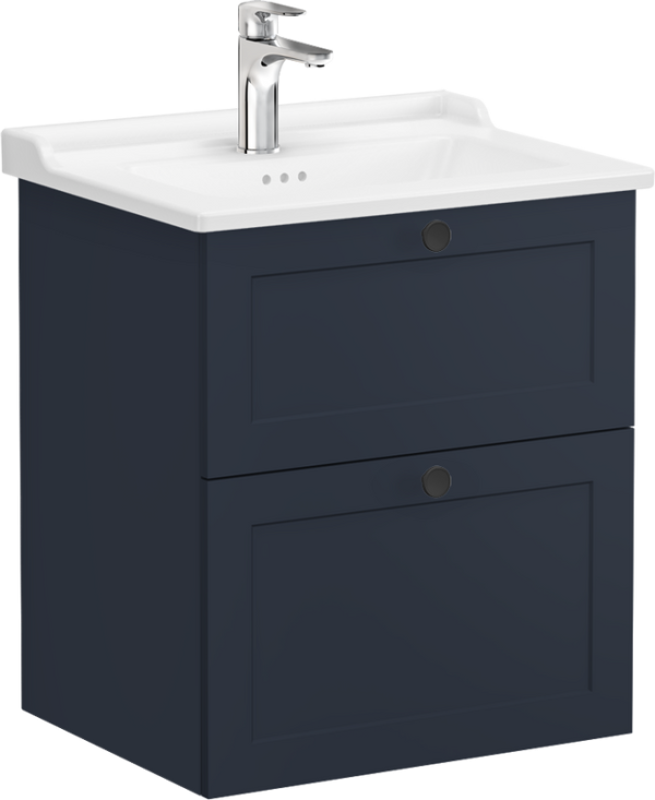 Тумба с раковиной VitrA Root Classic 60 темно-синий