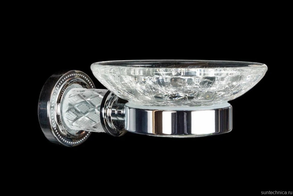 Мыльница Boheme Murano Cristal 10903-CRST-СH хром