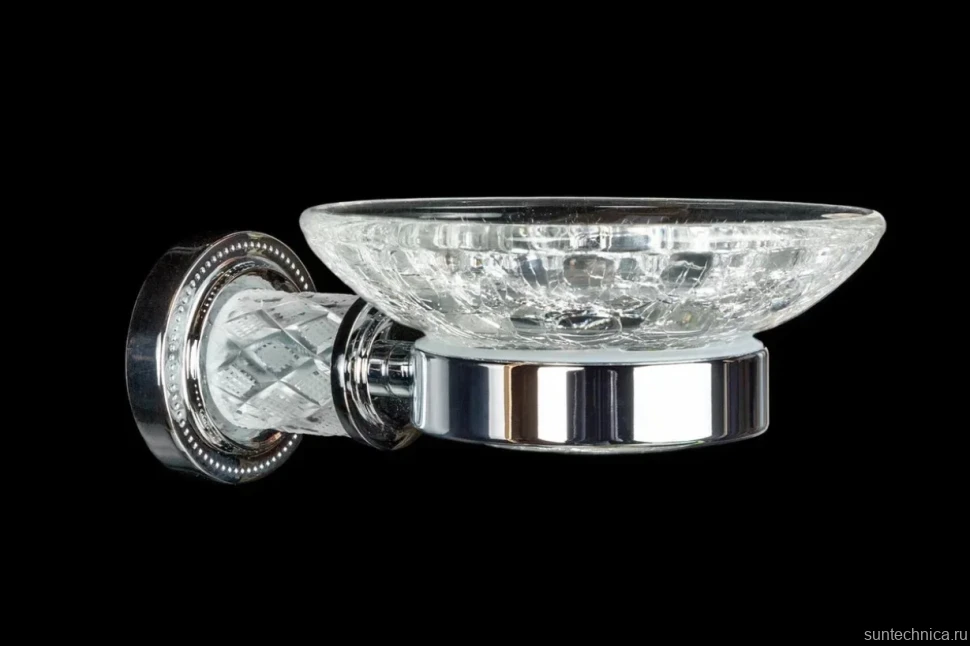 Мыльница Boheme Murano Cristal 10903-CRST-СH хром