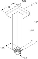 Кронштейн для верхнего душа Kludi A-QA 6654505-00