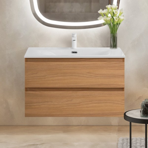 Тумба с раковиной Cezares Molveno 90 noce chiaro