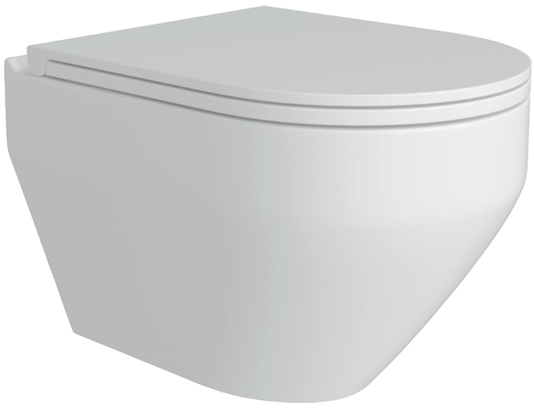 Унитаз подвесной Teymi Demi T40208 с микрофлитом, безободковый, белый