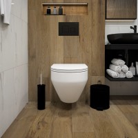 Унитаз подвесной Teymi Demi T40208 с микрофлитом, безободковый, белый