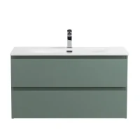 Тумба с раковиной BelBagno Kraft 80 подвесная, матовая еловая, раковина bb-8099-80