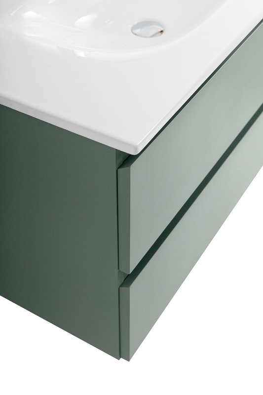 Тумба с раковиной BelBagno Kraft 80 подвесная, матовая еловая, раковина bb-8099-80