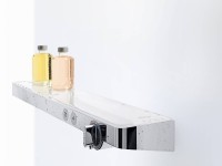 Термостатический смеситель Hansgrohe ShowerTablet Select 13184400 для душа, белый - хром