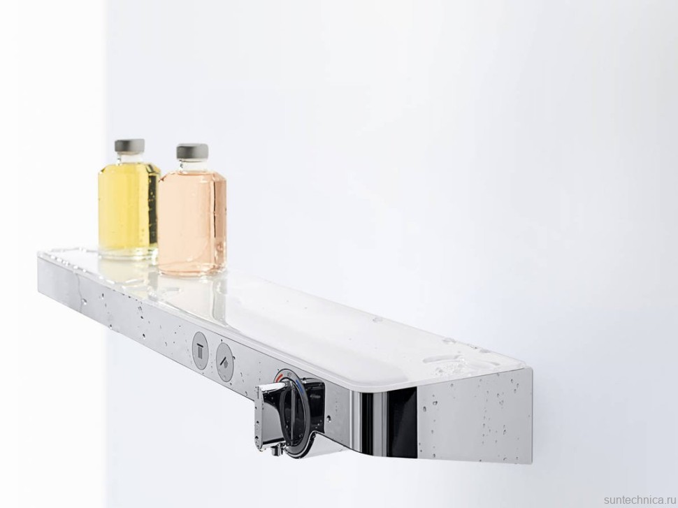 Термостатический смеситель Hansgrohe ShowerTablet Select 13184400 для душа, белый - хром
