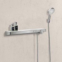 Термостатический смеситель Hansgrohe ShowerTablet Select 13184400 для душа, белый - хром