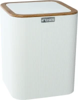 Мусорное ведро Fixsen White Wood FX-402-6 белое Мусорное ведро Fixsen White Wood FX-402-6 белое