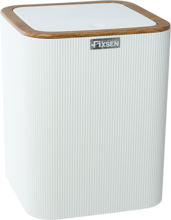 Мусорное ведро Fixsen White Wood FX-402-6 белое