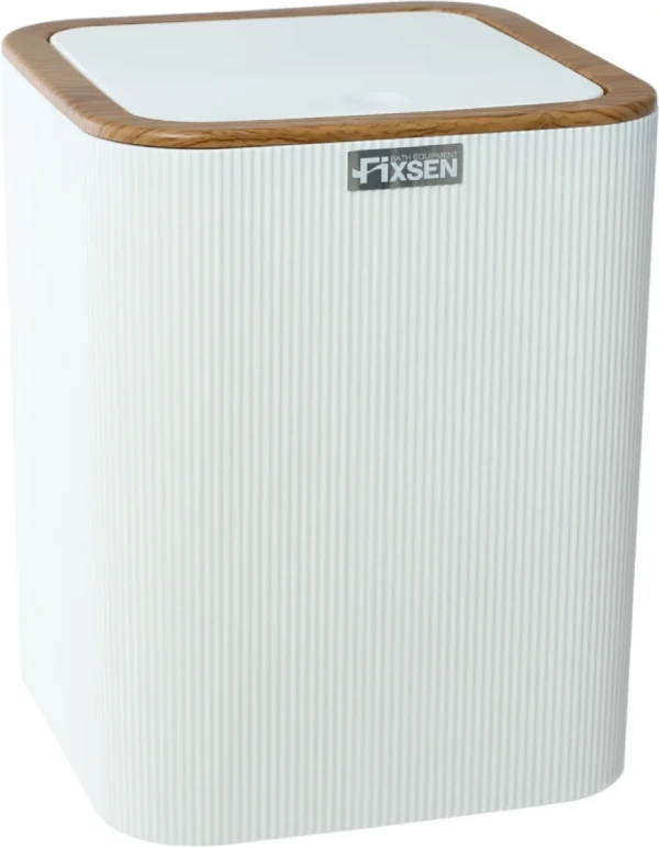Мусорное ведро Fixsen White Wood FX-402-6 белое