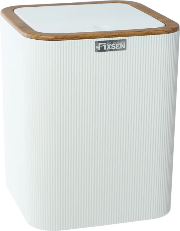 Мусорное ведро Fixsen White Wood FX-402-6 белое
