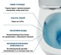 Унитаз-компакт напольный Ceruttispa Manlio СТ10618 безободковый, с микролифтом, белый