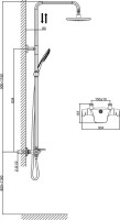 Душевая стойка D&K Potsdam DA2143741B14