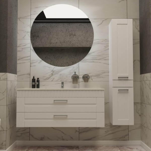 Мебель для ванной комнаты Sanvit Турин 2 120, белая