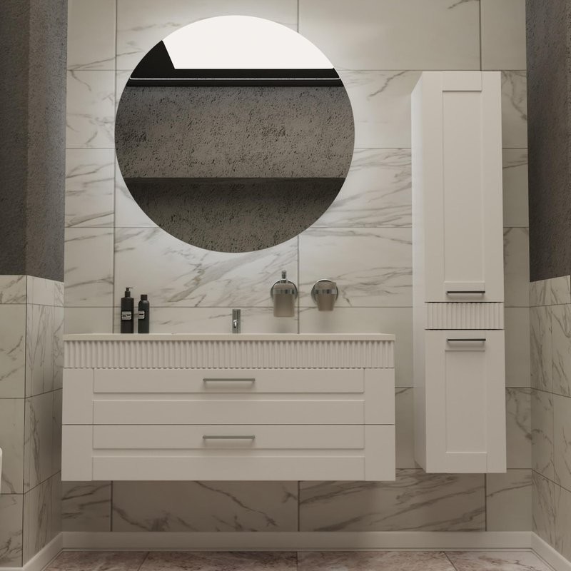 Мебель для ванной комнаты Sanvit Турин 2 120, белая