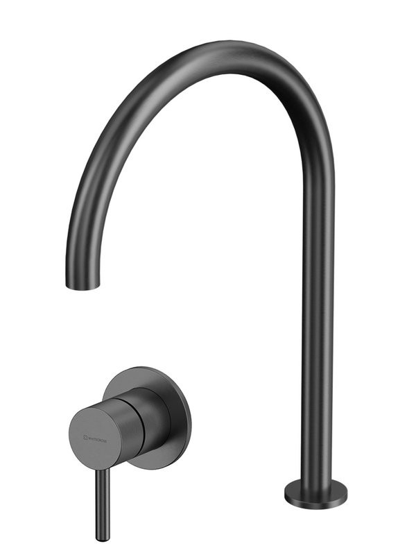 Смеситель для раковины WHITECROSS 2-Y1241AT С ВНУТРЕННЕЙ ЧАСТЬЮ, с изливом Y1203AT, антрацит